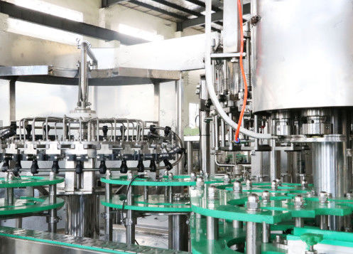 Glass Bottle ROPP Carbonated Soft Drink Filling Machine 12000bph
